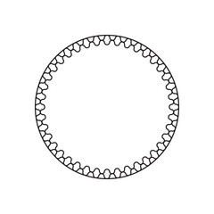 circle frame with line style 2