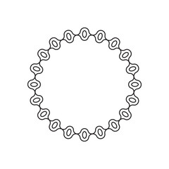 circle frame with line style 2