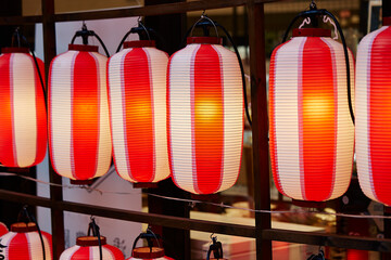 Japanese lanterns in the Japanese temple © mnimage