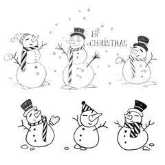 Vintage snowman for winter season