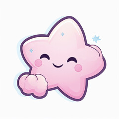 Obraz premium kawaii star clip art 