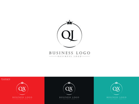 Initial Luxury QJ Crown Logo, Minimal Qj jq Apparel Logo Icon Design