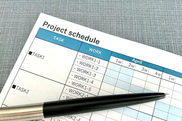 プロジェクトのスケジュールを確認する