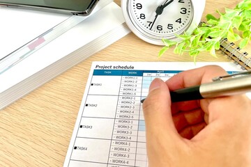 プロジェクトの進捗状況を確認する人