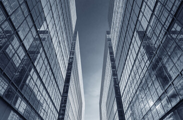 Exterior of modern architecture. Building abstract background