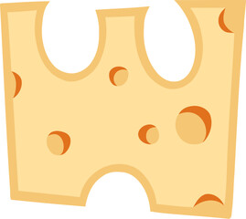 Cheese Alphabet Letter W