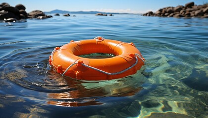 life buoy in water