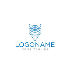 Owl Flat  Logo Design Vector Business and Branding Logo Vector