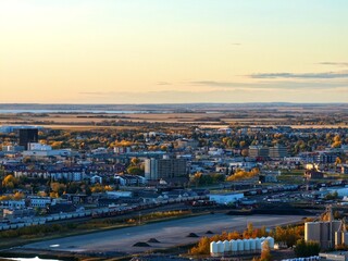 Grande Prairie, Alberta, Canada, View of the top of the city