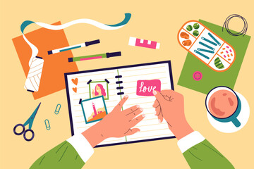 Craft Hobby Flat Background