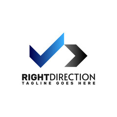 gradient color right icon and an arrow directing towards right side , technology logo template , software house logo template , software app logo