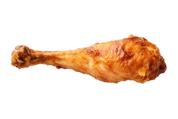 Crispy and Juicy: Chicken Leg Isolated on Transparent Background Generative AI