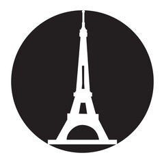 Eiffel tower in Paris icon