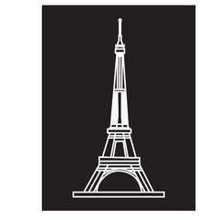 Obraz premium Eiffel tower in Paris icon