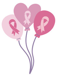 Breast Cancer Awareness Balloons