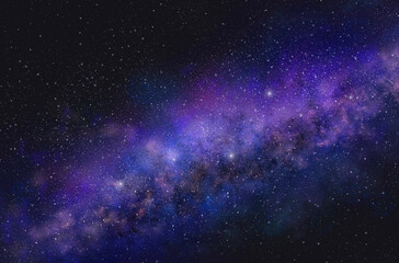 A space of the galaxy ,atmosphere with stars at dark background	
