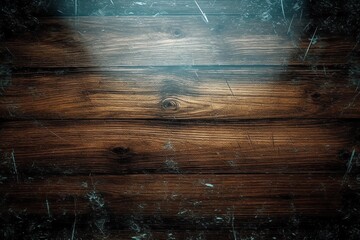 Wooden board texture coated with glass