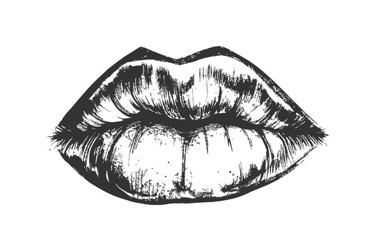 Lips. Vector illustration design.