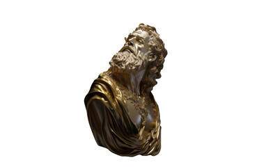 3D portrayal of God's Sculpture PNG Isolated Background, Generated AI