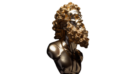 3D portrayal of God's Sculpture PNG Isolated Background, Generated AI