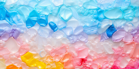 background from recycled plastic bottles