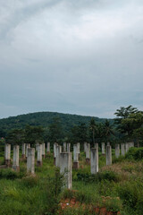 beautiful scenery in the village of kuningan west java 