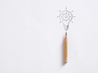 Creativity, innovation and inspiration in business or education. Creative idea formation for...