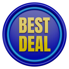3d label best deal icon