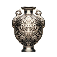 Art deco vase. isolated object, transparent background
