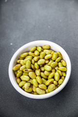 legumes edamame beans appetizer meal food snack on the table copy space food background rustic top view
