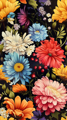 Floral flower seamless digital seamless use for anything if you want.