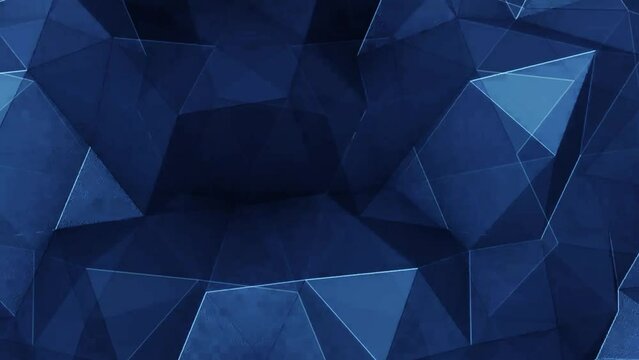 dark blue geometric particles background