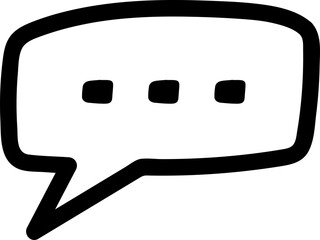 Cute speech bubble illustration