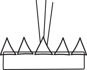 loy kratong outline