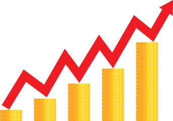 Economy growth. Gold economy growth.