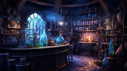Fototapeta na wymiar Alchemist's Laboratory