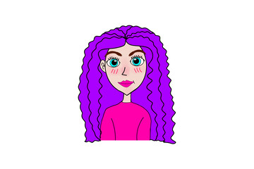 Girl with hair style