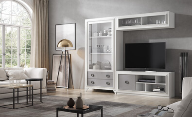 Salones interiores modernos. Livingroom.