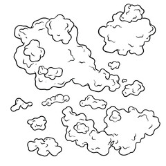 Doodle graphics black hand drawn lines.