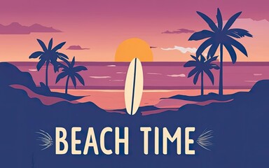 beach time theme with Generative AI.