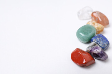 Magic crystals, spiritual esoteric practice for relax and meditation