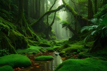 waterfall in the jungle