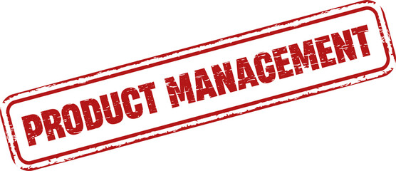Product management square grunge stamp