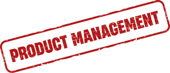 Product management square grunge stamp