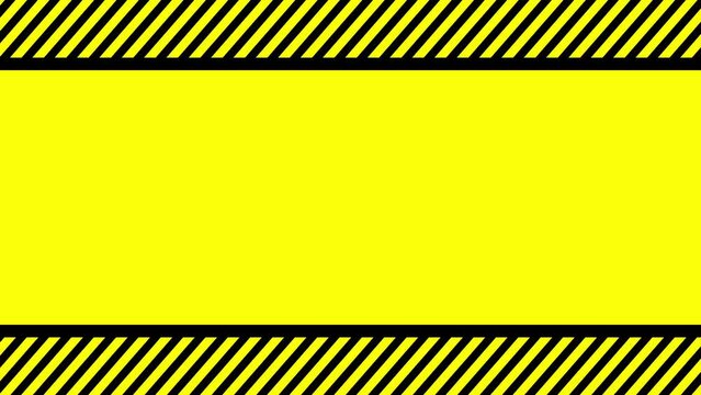 Yalow color background . nice background animation. A moving warning caution tape.  