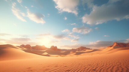 The vast allure of a wide angle desert landscape, truly magical and captivating
