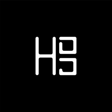 HDJ letter logo abstract creative design. HDJ unique design, HDJ minimalist element design.	