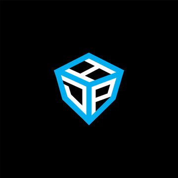 HDP letter logo vector design with modern shape and luxury icon design.