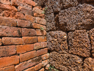 Ancient laterite bricks 
