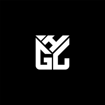 HGL letter logo abstract creative design. HGL unique design, HGL minimalist element design.	